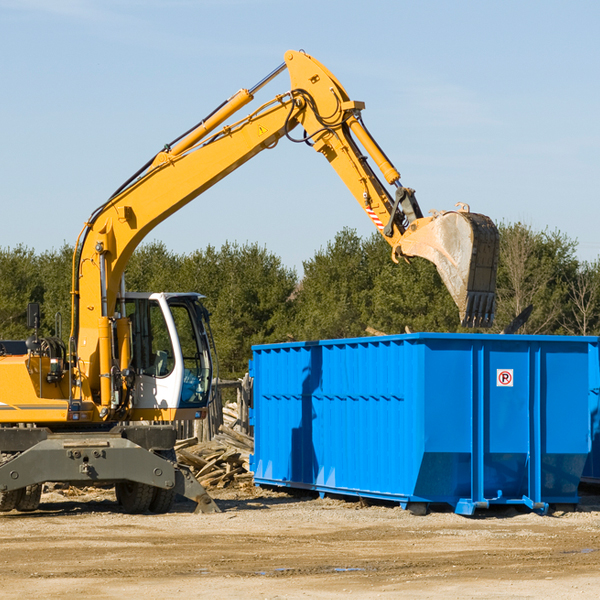 can i dispose of hazardous materials in a residential dumpster in Brown County